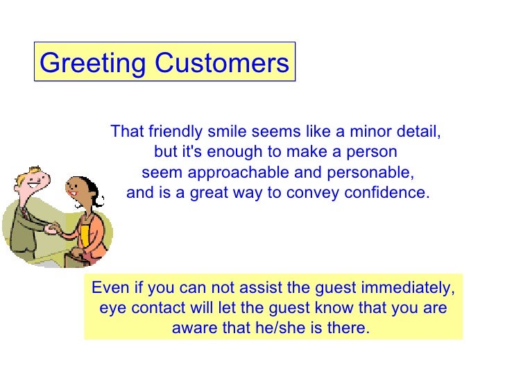 Customer Service in the restaurants