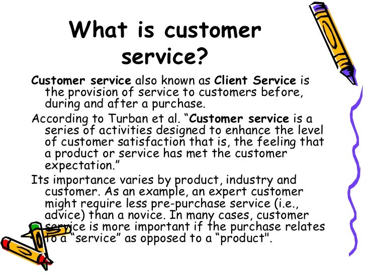 Customer service thesis