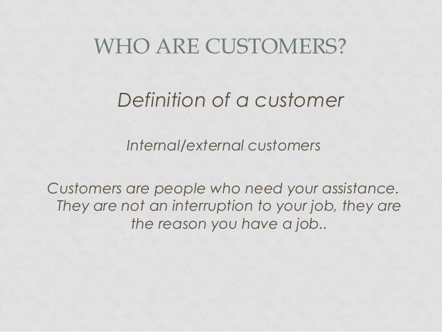 customer service definition for jobs