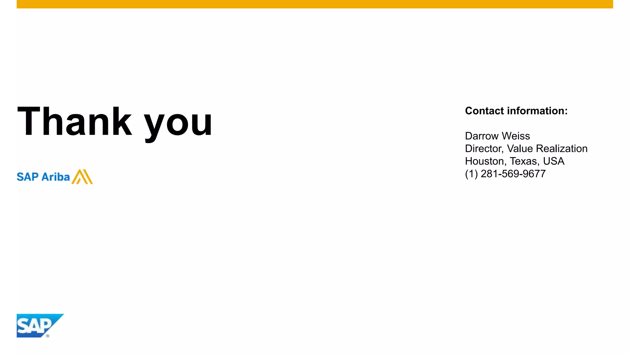 © 2016 SAP SE or an SAP affiliate company. All rights reserved. 14Public
Company overview & procurement background
National Grid is one of the largest investor-owned energy companies in the world and we own and
manage the grids that connect people to the energy they need, from whatever the source. In Britain,
we run the gas and electricity systems that our society is built on, delivering gas and electricity across
the country. In the North Eastern US, we connect more than seven million gas and electric customers
to vital energy sources, essential for our modern lifestyles.
A key contributor to our company is the Global Procurement Department which manages over $3.2
billion in spend across the UK and US. The company has invested in two major transformations over
the past six years to achieve Procurement Excellence. The first, was a process transformation to a
category based methodology and the second is our technical transformation.
 