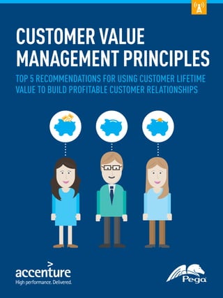 CUSTOMERVALUE
MANAGEMENTPRINCIPLES
Top 5 Recommendations for Using Customer Lifetime
Value to Build Profitable Customer Relationships
 