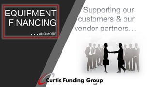 EQUIPMENT
FINANCING
…AND MORE
 