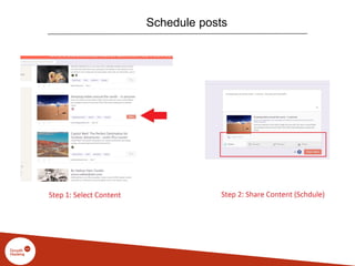 Schedule posts
 