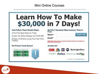 Mini Online Courses
 