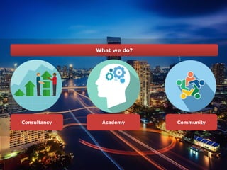 Consultancy Academy Community
What we do?
 