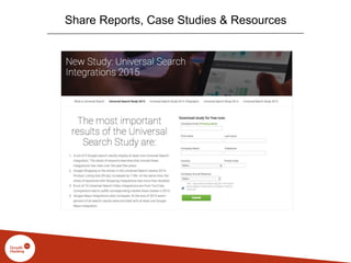 Share Reports, Case Studies & Resources
 