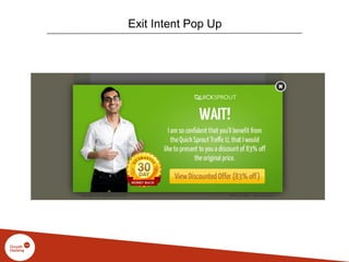 Exit Intent Pop Up
 