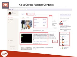 Klout Curate Related Contents
 