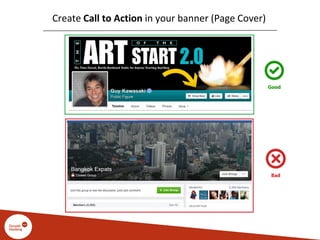 Create Call to Action in your banner (Page Cover)
 