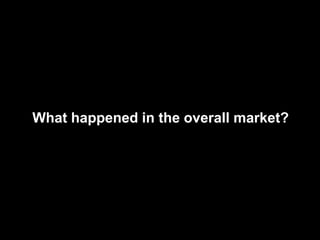 What happened in the overall market?
 