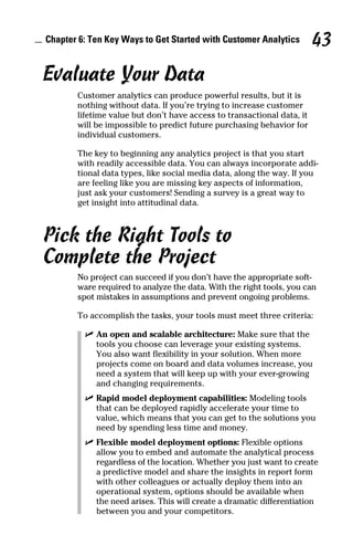 Customer analytics for dummies