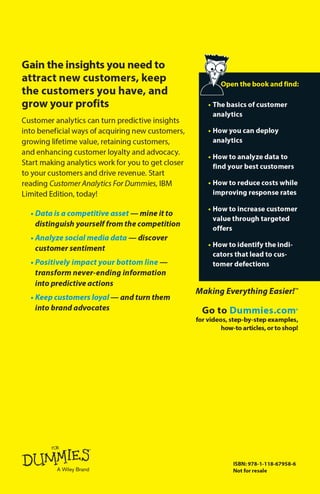Customer analytics for dummies