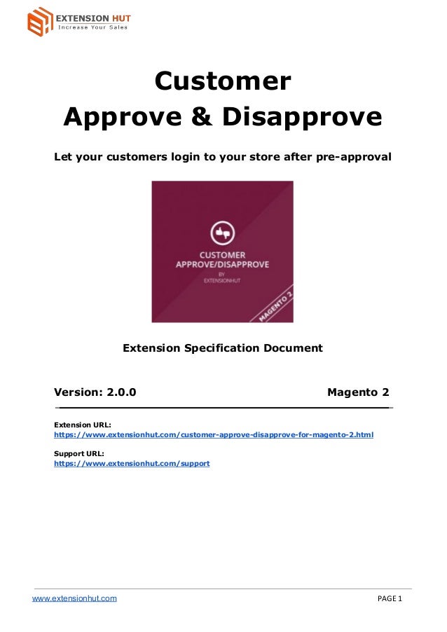 customer approve disapprove manual