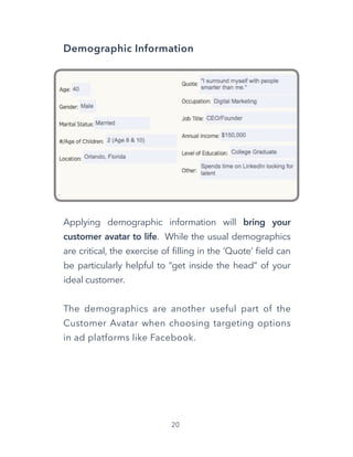 Customer Avatar Worksheet [Ebook + Template] | PDF