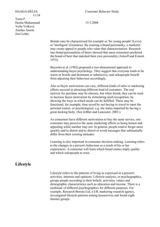 Customer Behavior Report