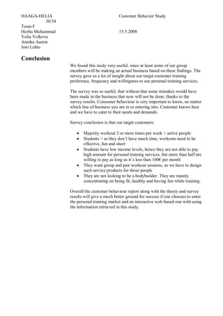 Customer Behavior Report