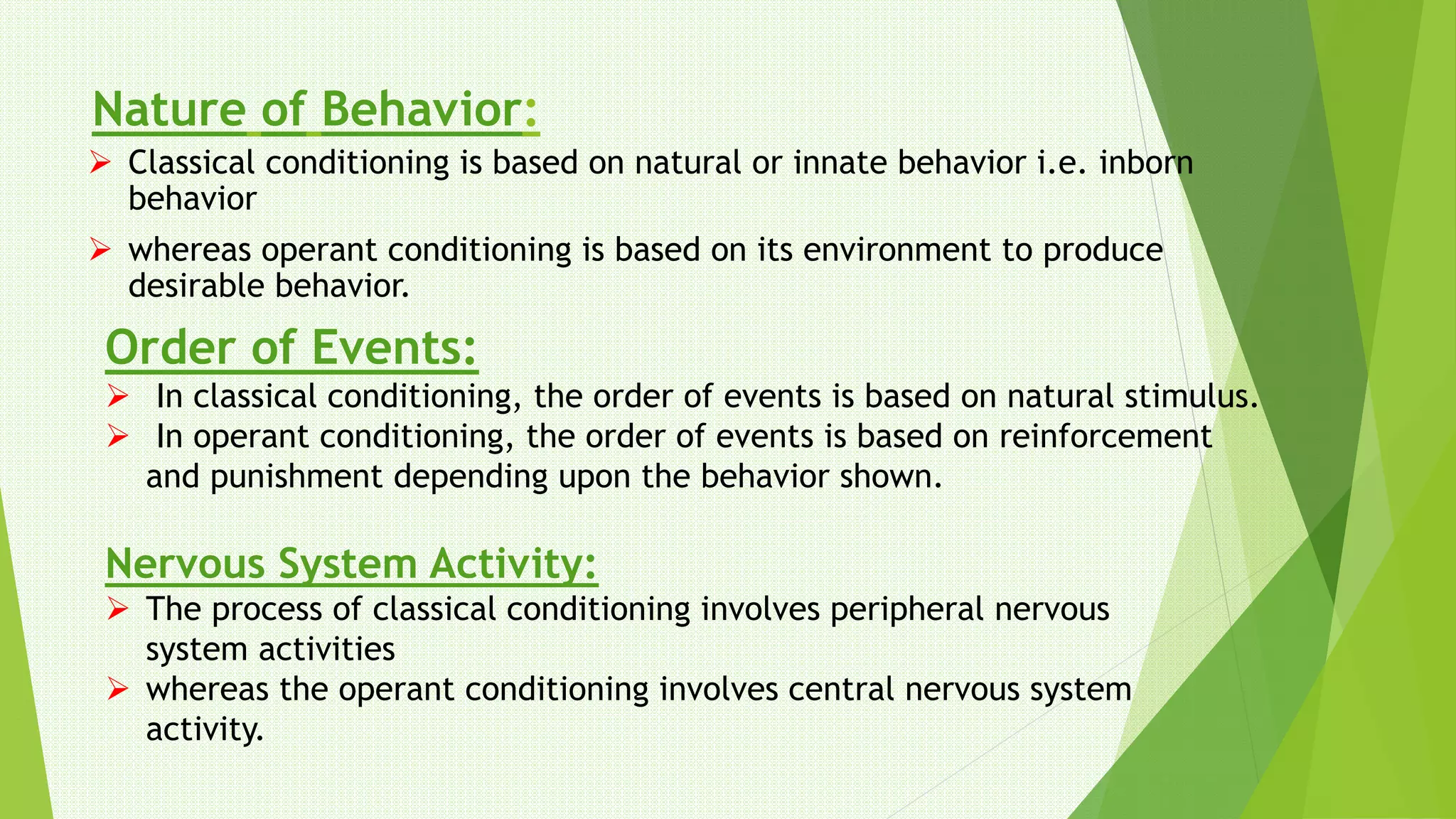 Customer behaviour, deatils of Classical Conditioning and Operant ...