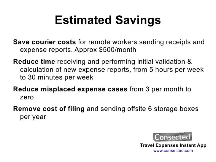 travel expenses instant app case study