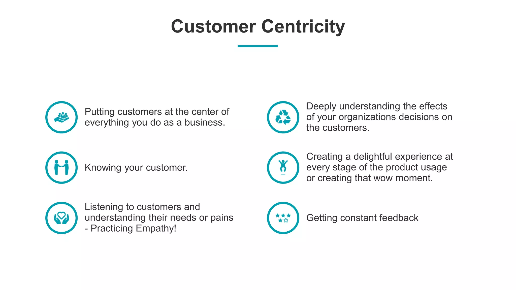 Customer centricity presentation PPTX