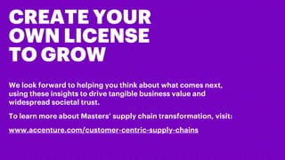 CREATE YOUR
OWN LICENSE
TO GROW
We look forward to helping you think about what comes next,
using these insights to drive ...