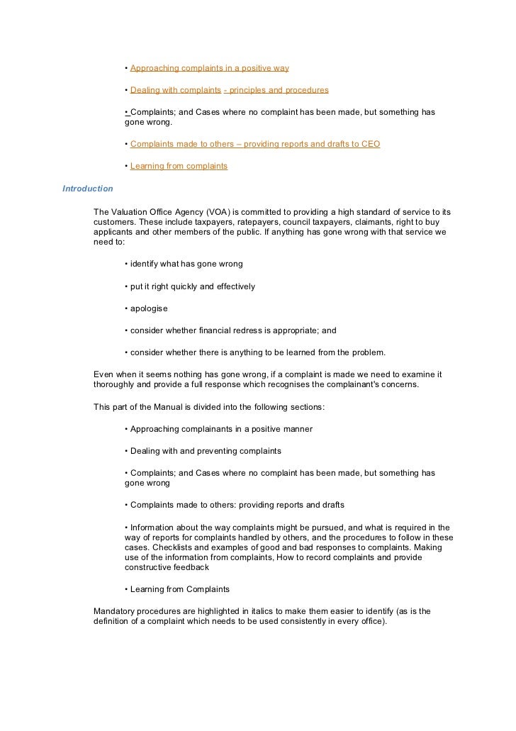 Letter Of Complaint Retail Letter Of Complaint Retail