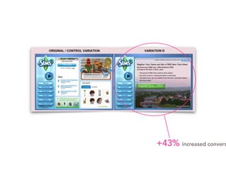 +43% increased convers
 