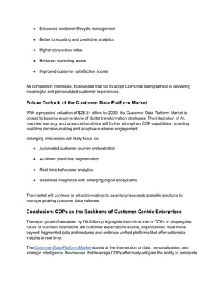 Customer Data Platform (CDP), 2025-2030, Worldwide | PDF