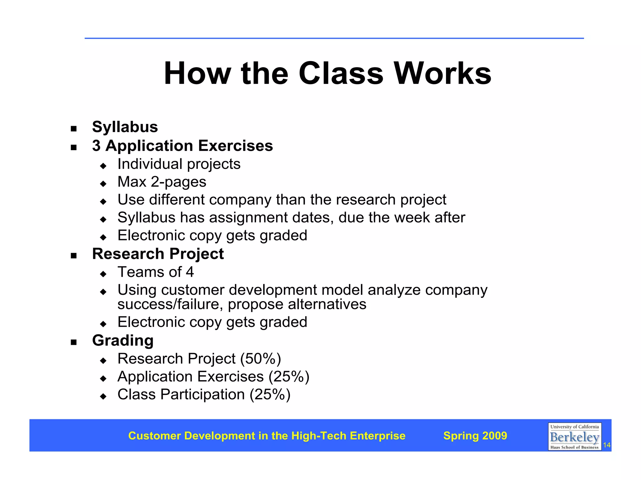 Customer Development 1: Introduction