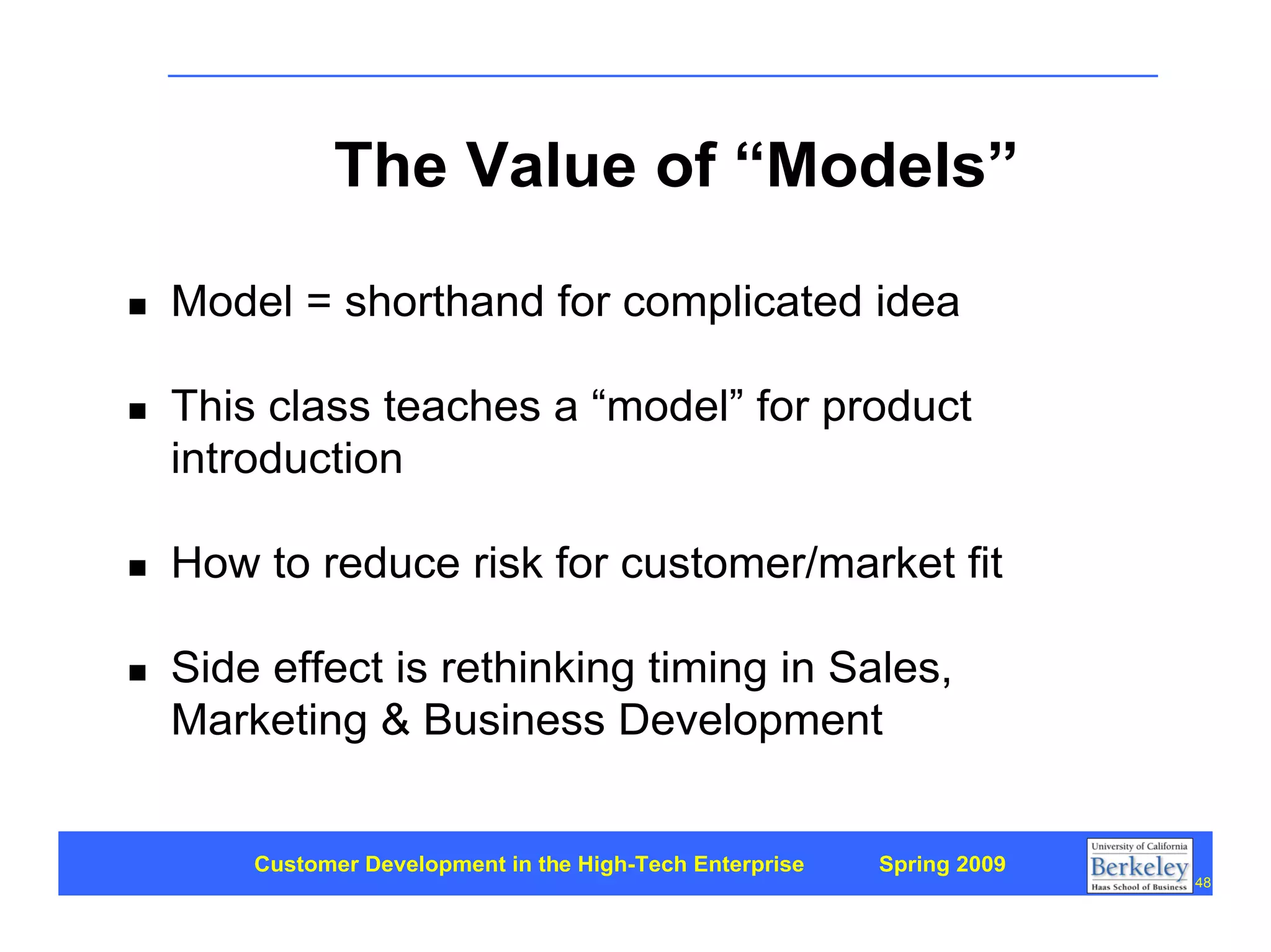 Customer Development 1: Introduction