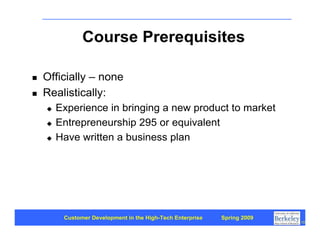 Customer Development 1: Introduction