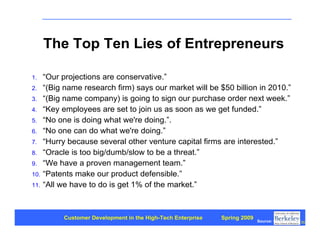 Customer Development 1: Introduction