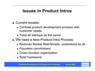 Customer Development 1: Introduction