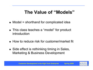 Customer Development 1: Introduction