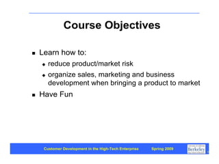 Customer Development 1: Introduction