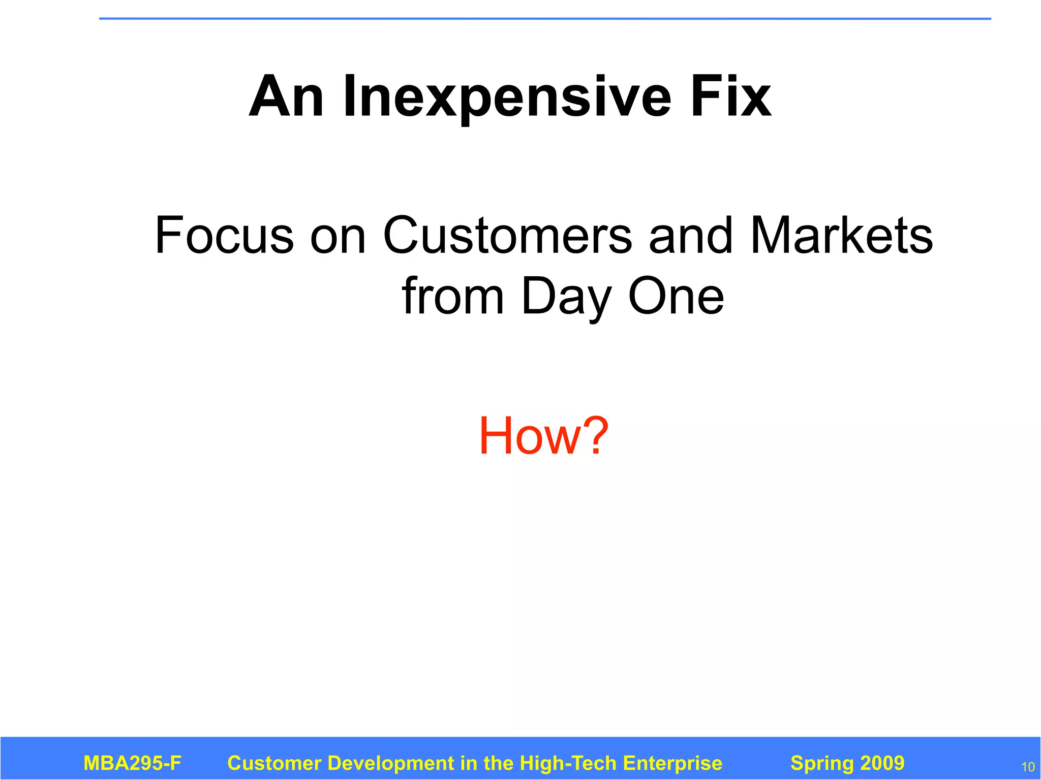 Customer Development 3: Introduction