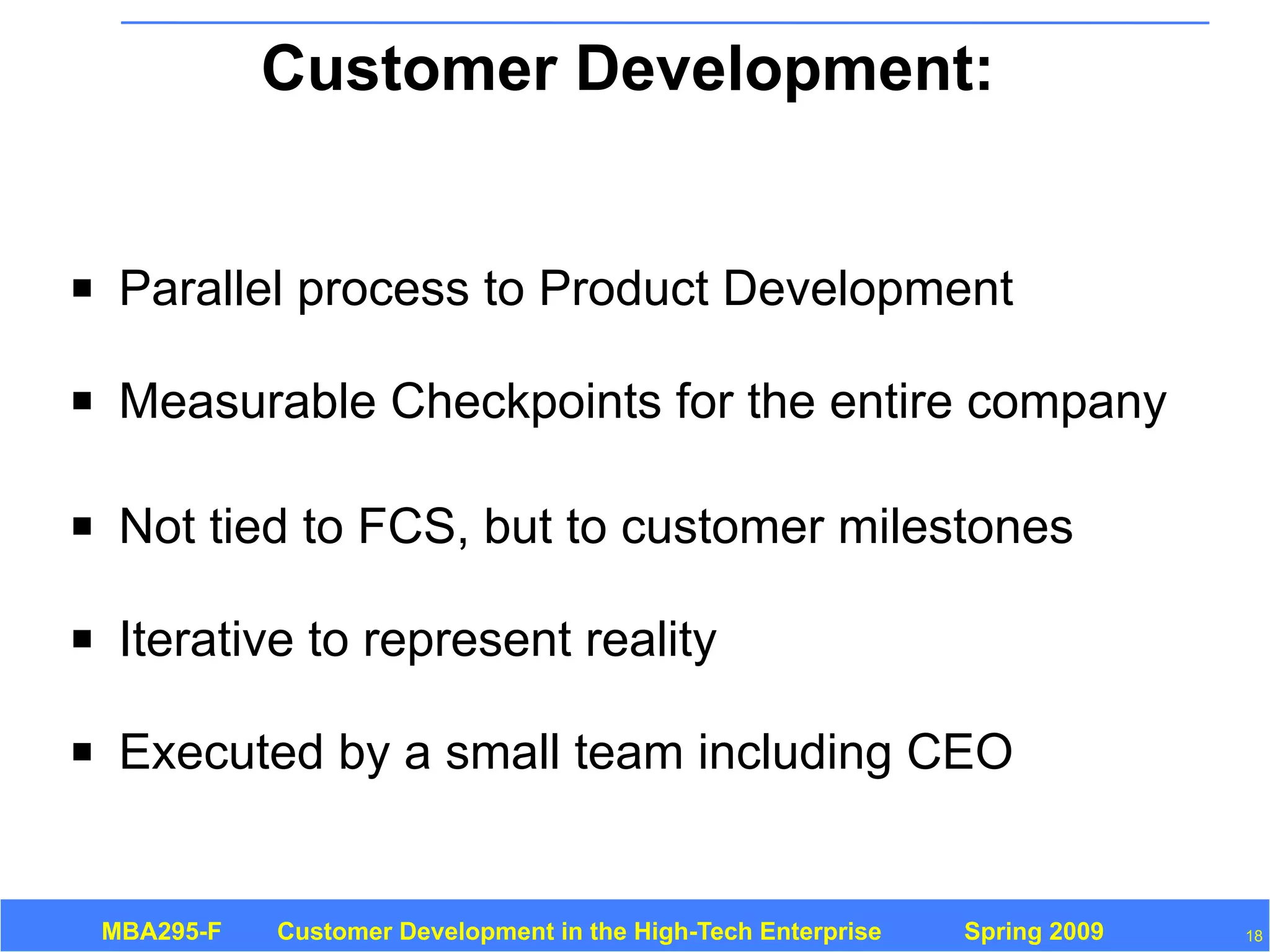 Customer Development 3: Introduction
