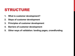 Customer development: An introduction | PPTX