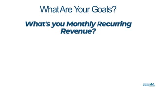 Monthly
Recurring
Revenue
the predictable total revenue
generated by your business from all
the active subscriptions in a ...