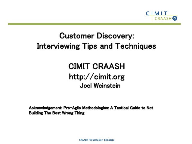 interviewing tips