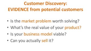 Customer Discovery: Validating New Product Opportunities | PPTX