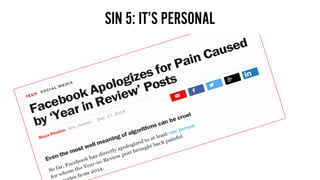 SIN 5: IT’S PERSONAL