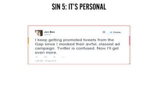 SIN 5: IT’S PERSONAL