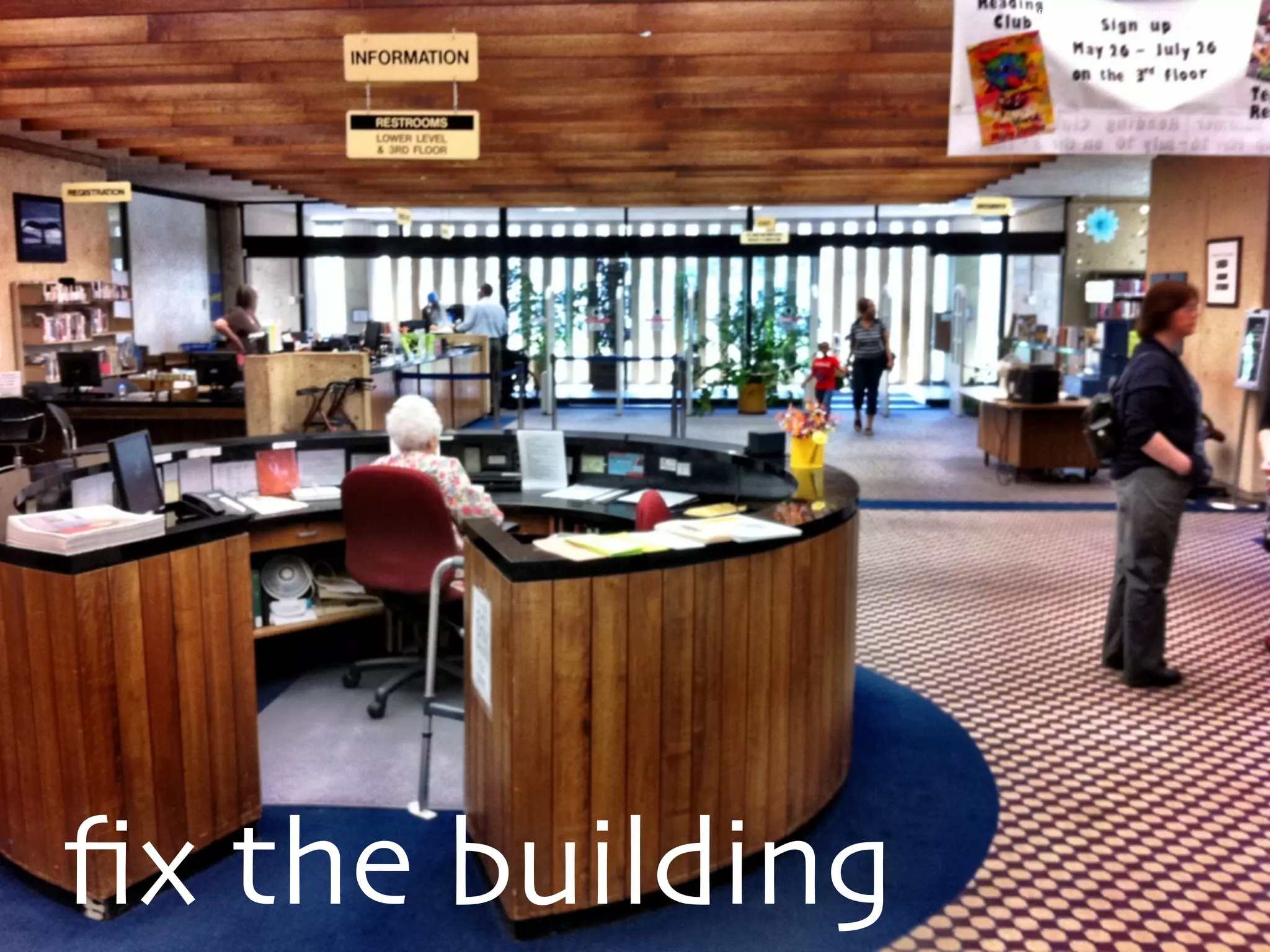 flickr.com/photos/poblibrary/2674563551/
fix the building