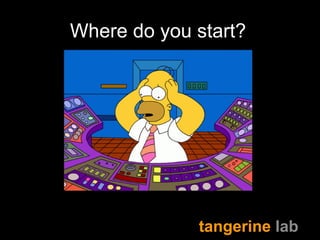 Where do you start? 
tangerine lab 
 