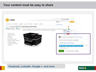 Your content must be easy to share




   Facebook, LinkedIn, Google +, and more
 