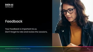 Disney Media & Entertainment Distribution ● Disney Streaming ● ©Disney
Disney Media & Entertainment Distribution ● Disney Streaming ● ©Disney 23
Feedback
Your feedback is important to us.
Don’t forget to rate and review the sessions.
 