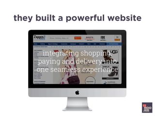 they built a powerful website
integrating shopping,
paying and delivery into
one seamless experience
 