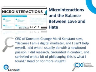 CEO of Konstant Change Marti Konstant says,
“Because I am a digital marketer, and I can’t help
myself, I did what I usually do with a newfound
passion. I did research. Grounded in context, and
sprinkled with a bit of philosophy, this is what I
found.” Read on for more insight!
Click to Read
 
