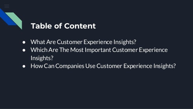 Customer Experience Insights | PDF | Business | Business and Finance