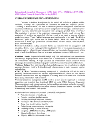 Customer experience management a new dimension to customer retention | PDF